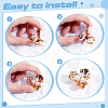 6Pcs Zinc Alloy & Rhinestone Cufflinks BUTT-ME0001-40-3
