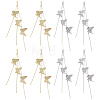 8Pcs 2 Colors Brass Chain Tassel Big Pendants KK-ME0003-55-1