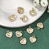 SHEGRACE Valentine's Day Brass Clear Cubic Zirconia Charms XGRQ3P270-571G-4