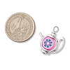 Handmade Polymer Clay Pendants PALLOY-JF04359-2