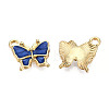 Light Gold Plated Alloy Charms X-ENAM-T009-03B-2