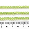 Baking Painted Transparent Glass Beads Strands DGLA-A034-J4MM-D07-4