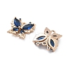 Brass Glass Connector Charms X-KK-B125-08G-02-3