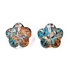 Transparent Spray Painted Glass Beads GLAA-N035-029-G01-2