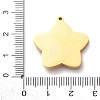 Carved Natural White Shell 304 Stainless Steel Pendants SH-K002-01F-G-3