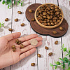 Spray Painted Natural Maple Wood Beads X-CD-TAC0003-01B-6