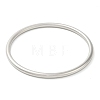 Non-Tarnish 304 Stainless Steel Simple Roung Ring Bangles for Women BJEW-F461-01G-P-2