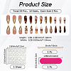 1 Bag ABS Plastic Press On False Nails MRMJ-CP0001-61-2