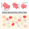 21Pcs 7 Colors Opaque Resin Beads RESI-CA0001-48-2