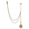 Brass Empty Bead Cage Pendant Decorations HJEW-PH02506-1