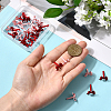 32Pcs 2 Colors Alloy Stud Earring Findings FIND-BBC0004-33-3