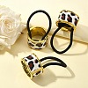 Alloy Ponytail Cuff Rubber Elastic Hair Ties OHAR-P018-C01-4