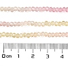 Transparent Painted Glass Beads Strands X1-DGLA-A034-T1mm-A09-3