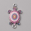 Alloy Enamel Connector Charms LS-ENAM-WH0061-47B-1