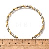 304 Stainless Steel Twisted Rope Shape Cuff Bangles for Women BJEW-C091-02D-GP-5