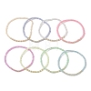 8Pcs Glass Seed Bead Stretch Bracelets for Women BJEW-JB13375-2