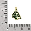 Christmas Brass Enamel Pendants KK-L258-05G-C01-3