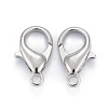 Platinum Plated Alloy Lobster Claw Clasps X-E105-NF-3