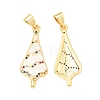 Brass Micro Pave Colorful Cubic Zirconia Pendants KK-G430-01G-04-1