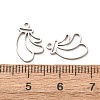 304 Stainless Steel Charms STAS-F367-18P-3