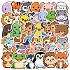 50Pcs PVC Self-Adhesive Stickers PW-WG43B0F-01-2