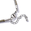 Polyester Cord Braided Bracelet Makings MAK-Z003-01P-13-3