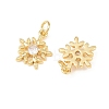 Brass Micro Pave Cubic Zirconia Pendants KK-C162-037C-G-2