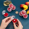 40Pcs Octagon Transparent Plastic Ring Boxes CON-CA0001-020-3