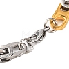 304 Stainless Steel Byzantine Chain Bracelets BJEW-B078-108GP-3