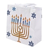 Hanukkah Theme Non-Woven Reusable Folding Gift Bags with Handle ABAG-NH0001-01E-2