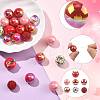 DIY Acrylic and Pave Disco Ball Beads Findings Kits DIY-FS0010-56A-2