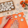 Wheat Straw Mushroom Hole Loose Leaf Ring Round Binder Discs FIND-WH0366-315A-3