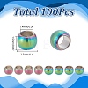 100Pcs Ion Plating(IP) 304 Stainless Steel Spacer Beads STAS-AR0002-54RC-2