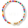 Colorful Round Glass Seed Bead Stretch Bracelets AO5283-23-1
