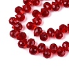Transparent Glass Beads Strands GLAA-Q116-01A-B05-3