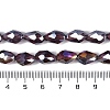 Transparent Electroplate Glass Beads Strands LS-EGLA-N013-T4mm-B03-4