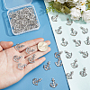 100Pcs Tibetan Style Zinc Alloy Pendants TIBEP-ME0001-19-3