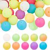 60Pcs 10 Colors Luminous Silicone Beads SIL-FH0001-02-1