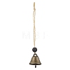 2Pcs 2 Styles Iron Bell Pendant Decorations HJEW-JM02178-5