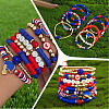 8Pcs 1Bag Rugby Polymer Clay Heishi & CCB Plastic Beaded Stretch Bracelets Set BJEW-PA0001-12A-6