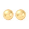 Half Round 304 Stainless Steel Stud Earrings EJEW-A125-80G-G-4