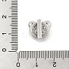 Brass Micro Pave Cubic Zirconia Slide Charms ZIRC-I068-04P-A-3