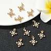 SHEGRACE Brass Micro Pave Cubic Zirconia Pendants XGRQ3D032-487G-4