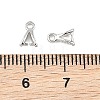 SHEGRACE Brass Ice Pick Pinch Bails XGRQ1R644-346P-3