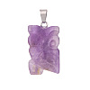 Natural Amethyst Pendants PW-WGE4606-01-1