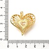 Brass Micro Pave Cubic Zirconia Pendants KK-B128-10G-3