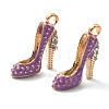 2Pcs Alloy Enamel Stilettos Pendants ENAM-YW0002-30C-3