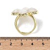 Natural Gemstone Faceted Adjustable Finger Rings for Women RJEW-A092-01G-7