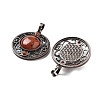 Natural Red Jasper Pendants G-Q158-03A-R05-2