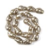 Electroplated Glass Beads Strands GL-CBA89C7-01A-3
